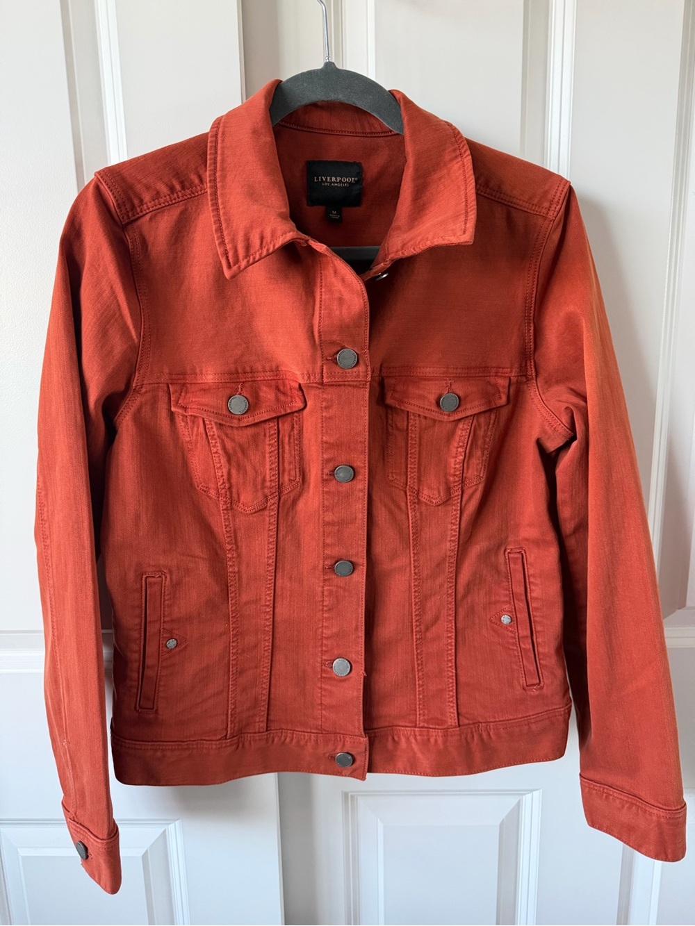 Liverpool Los Angeles Rust Denim Trucker Jacket Size M NWOT